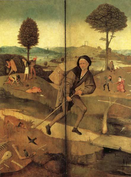BOSCH, Hieronymus The Hay Wain(exeterior wings,closed) France oil painting art